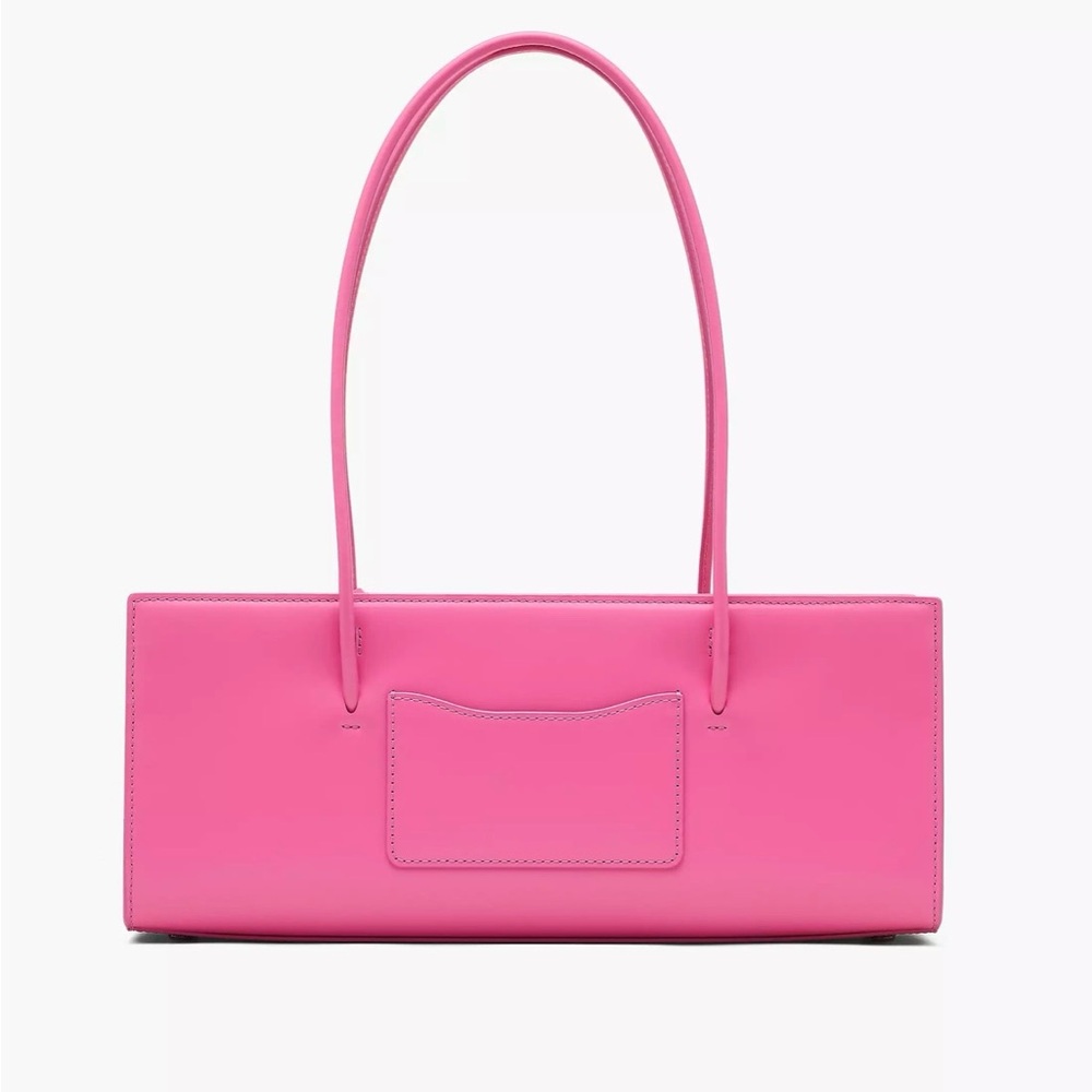 Marc Jacobs Hot Pink Leather Shoulder Tote with Flower Charm - Picture 4 of 6